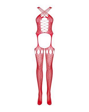 Комбинезон Obsessive Bodystocking G313 czerwony S/M/L
