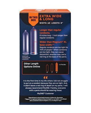 Презервативы MyONE Extra Wide & Long 10 шт, картонная коробка