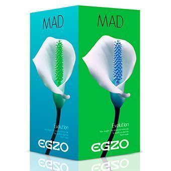Вібратор із вусиками EGZO MAD Ciberskin Special Lover на батарейках