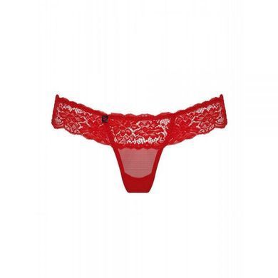 Стринги мереживні Obsessive 863-THO-3 червоні, L/XL