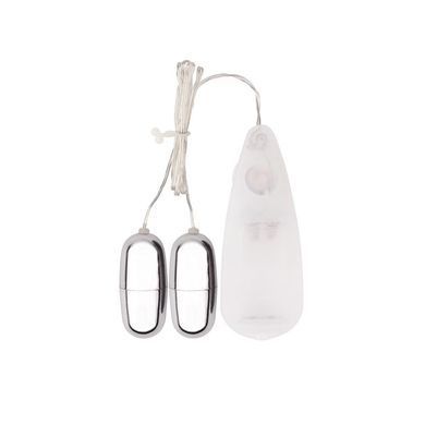CH08510 Виброяйцо&nbsp;на&nbsp;пульте&nbsp;управления&nbsp;2&nbsp;шт. Chisa Hi-Basic&nbsp;Dual&nbsp;Delight&nbsp;Vibrating&nbsp;B