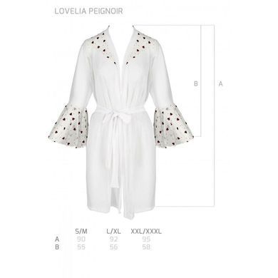 Повітряний пеньюар LOVELIA PEIGNOIR white XXL/XXXL - Passion