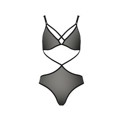 (SALE) Боди монокини под латекс JOANA BODY black L/XL Passion, Черный