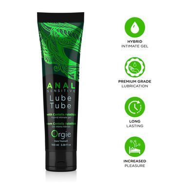 Анальная смазка Orgie Lube Tube Anal Sensitive, 100 мл, водная основа, имитация силикона