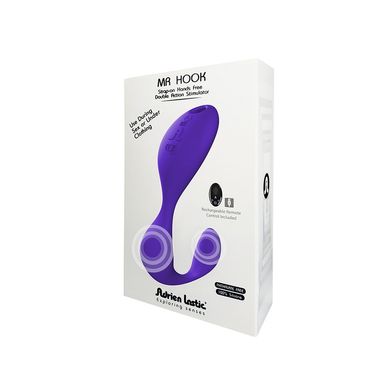 Вібратор під одяг Adrien Lastic Mr.Hook з пультом LRS, Фиолетовый