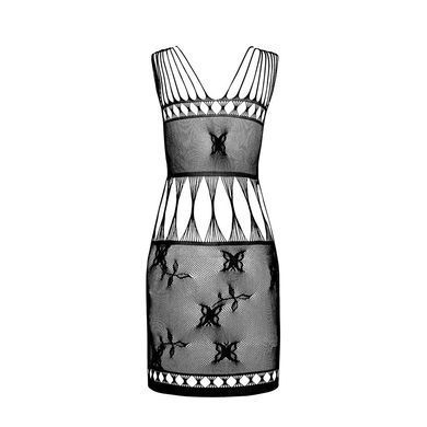 Бодістокінг &mdash; мінісукня з метеликами Passion BS090 black