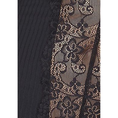 (SALE) Сорочка приталенная с чашечками ZOJA CHEMISE black S/M - Passion Exclusive, трусики, Чорний