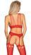 Комбинезон Obsessive Bodystocking G313 czerwony S/M/L