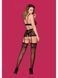 Комплект с поясом для чулок Obsessive 856-SEG-1 3 pcs set L/XL