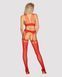 Комбинезон Obsessive Bodystocking G313 czerwony S/M/L