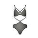 (SALE) Боди монокини под латекс JOANA BODY black L/XL Passion, Черный