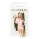 Бодістокінг із закритим боді та панчохами Penthouse - Sugar Drop S/L, Білий