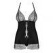 Бебідол Obsessive Chiccanta babydoll & thong black L/XL