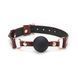 Силиконовый кляп Liebe Seele Wine Red Ball Gag, диаметр шарика 4,3 см, ремень из натуральной кожи