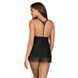 Бебідол Obsessive Chiccanta babydoll & thong black L/XL