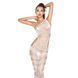 Бодістокінг Passion BS041 white, комбінезон, лямки на одне плече, Білий