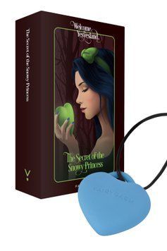 Минивибратор &laquo;Сердечко&raquo; FairyGasm PleasureStone blue, 9 режимов, на шнурке
