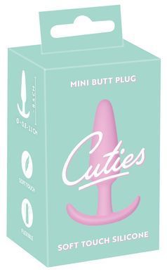 Анальна пробка із стопером Cuties Plugs, рожева