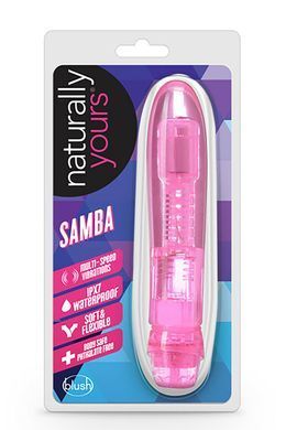 Вібратор гелевий Blush Naturally Yours Samba Pink