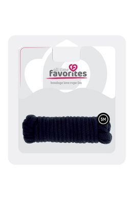 Веревка для бондажа BONDX LOVE ROPE - 5M, BLACK
