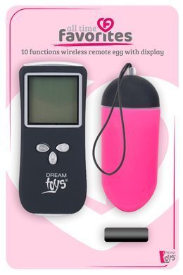 Dt21840 віброяйце з пультом управління і дисплеєм Dream Toys ALL TIME FAVORITES 10F REMOTE EGG DISPL