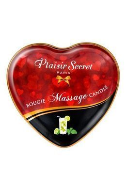 Масажна свічка серце Plaisirs Secrets Mojito (35 мл)