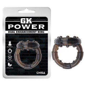 Эрекционное&nbsp;кольцо&nbsp;GK&nbsp;Power&nbsp;DUAL&nbsp;ENHANCEMENT&nbsp;RING Chisa