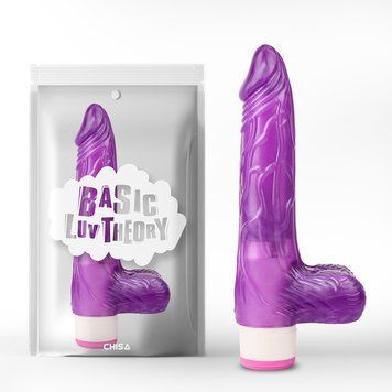 Вибратор&nbsp;ребристый&nbsp;Chisa Luv&nbsp;Pleaser,&nbsp;Purple.&nbsp;20cm