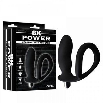 CH32156 Анальная&nbsp;пробка&nbsp;с&nbsp;кольцом&nbsp;GK&nbsp;power&nbsp;cockring&nbsp;with&nbsp;ass-gasm&nbsp;Chisa