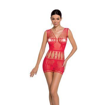 Бодістокінг &mdash; мінісукня з метеликами Passion BS090 red
