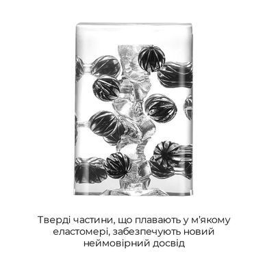 Мастурбатор Tenga Crysta Ball, уникальный рельеф, стимулирующие плотные шарики, прозрачный материал