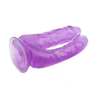 CH31251 Фаллоимитатор&nbsp;двойной&nbsp;на&nbsp;присоске&nbsp;фиолетовый Chisa&nbsp;Hi-Rubber&nbsp;7.9