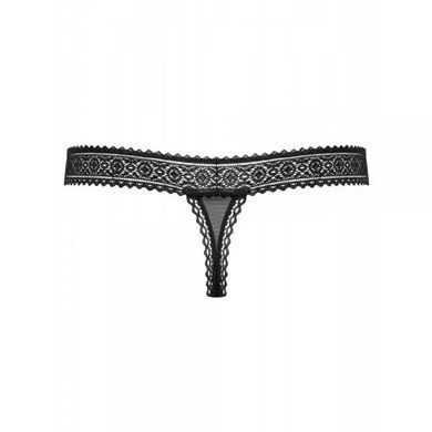 Стринги&nbsp;кружево&nbsp;черный&nbsp;Obsessive&nbsp;862-THO-1&nbsp;thong&nbsp;L/XL