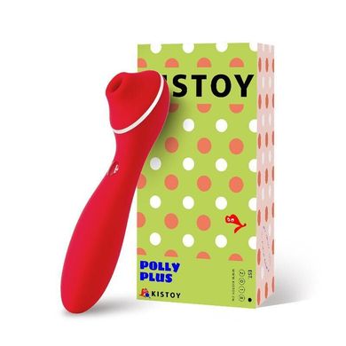 Вакуумный вибратор KisToy Polly Plus Red