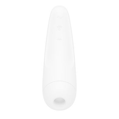 Вакуумный клиторальный стимулятор Satisfyer Curvy 2+ White с управлением через интернет