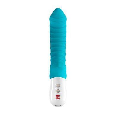 Вибратор для точки G Fun Factory TIGER petrol, ребристый, подходит для анальной стимуляции.