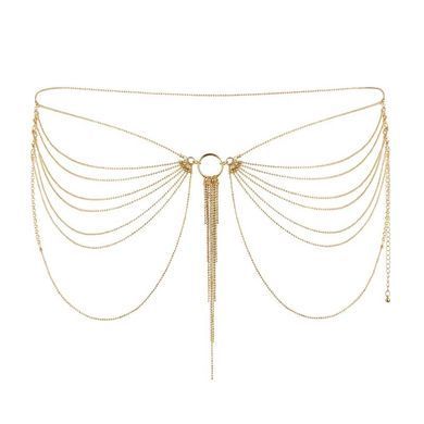 Цепочка трусики или лиф Bijoux Indiscrets MAGNIFIQUE Waist Chain - Gold, украшение на тело