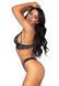 Leg Avenue Strappy bralette and g-string L Black