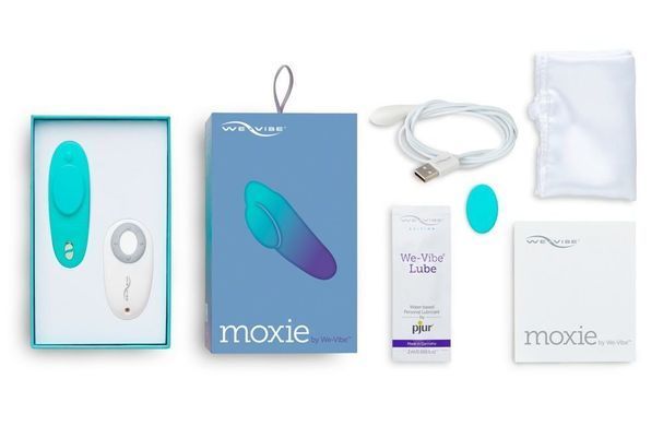 Смарт-вібратор у трусики We-Vibe Moxie Aqua з пультом ДК, Зелений