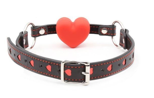 Кляп&nbsp;сердце Silicone Luxury Fetish