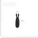Вибропуля Adrien Lastic Pocket Vibe Rabbit Black со стимулирующими ушками, Черный