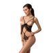 Боди монокини с открытой грудью JUSTINA BODY black L/XL Passion, Черный