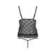 Боди монокини с открытой грудью JUSTINA BODY black L/XL Passion, Черный