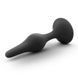 Анальний плаг Anal Adventures Platinum Silicone чорний, 10.8 х 2.5 см