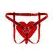 Трусики Серце для страпону Feral Feelings - Hearts Strap-on Belt Red Trasparent