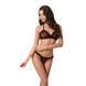 Комплект белья GIANA BIKINI black L/XL Passion: полупрозрачные лиф и трусики с бантиками, Черный