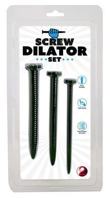 Набір стимуляторів уретри You2Toys Screw Dilator Set чорні
