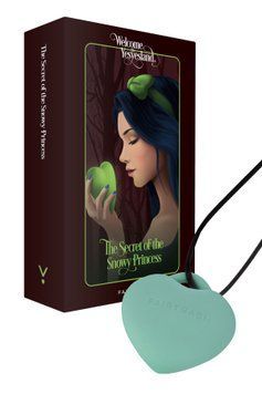 Минивибратор &laquo;Сердечко&raquo; FairyGasm PleasureStone green, 9 режимов, на шнурке