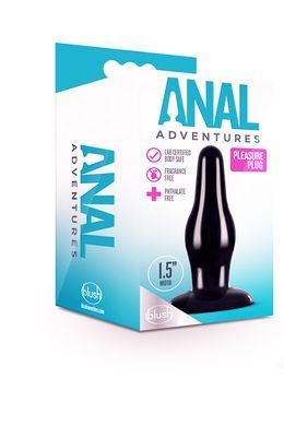 Анальний плаг ANAL ADVENTURES PLEASURE PLUG BLACK