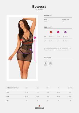 Комплект Obsessive Bowessa L/XL